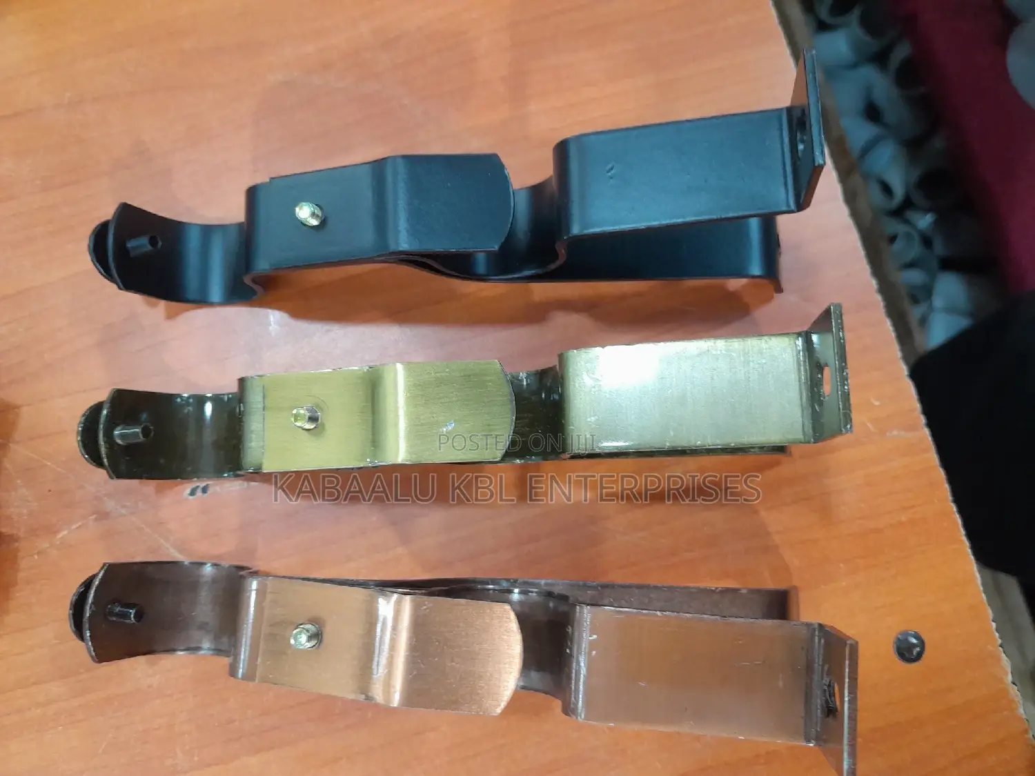 Metallic Curtain Rod Holders (Price for a Pair)