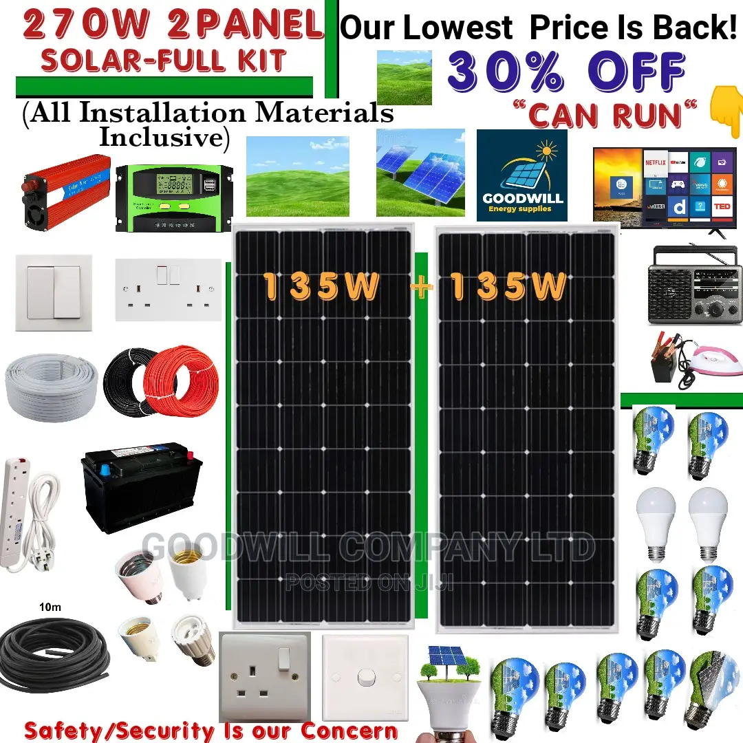 270w Solar System Full Kit