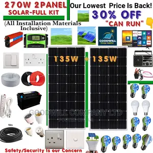 270w Solar System Full Kit