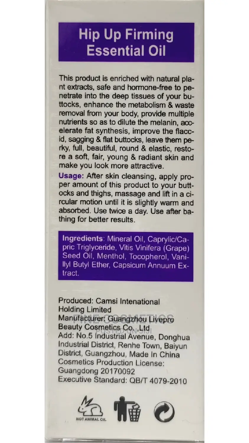 Hip Lifting and Butt Enlargement Firming Essential Oil