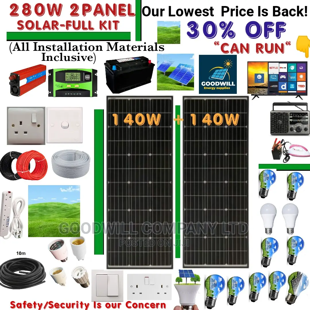 280w Solar System Full Kit