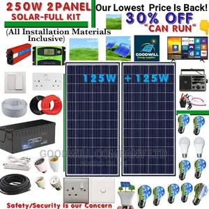 250w Solar Kit Double Panel 125w+125