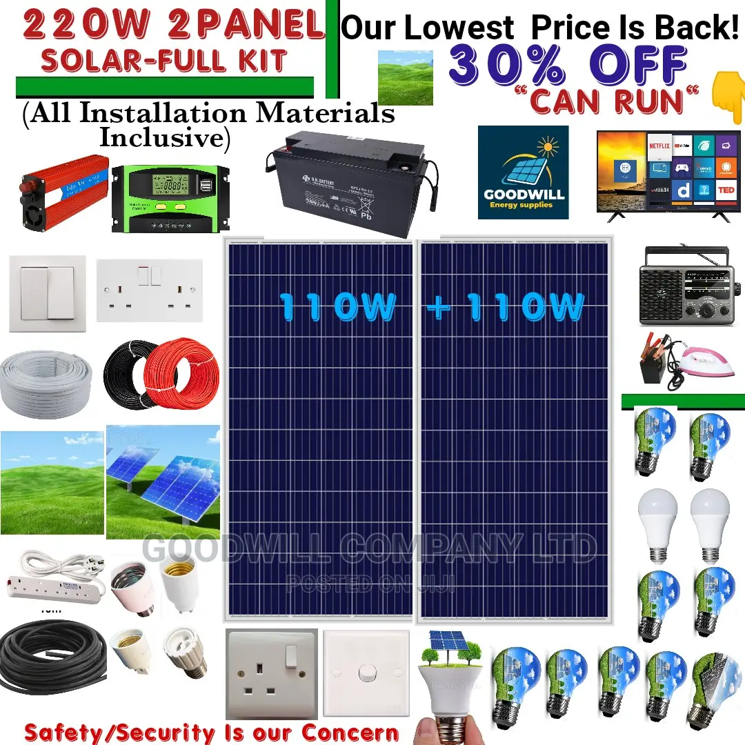 220w Solar System Full Kit