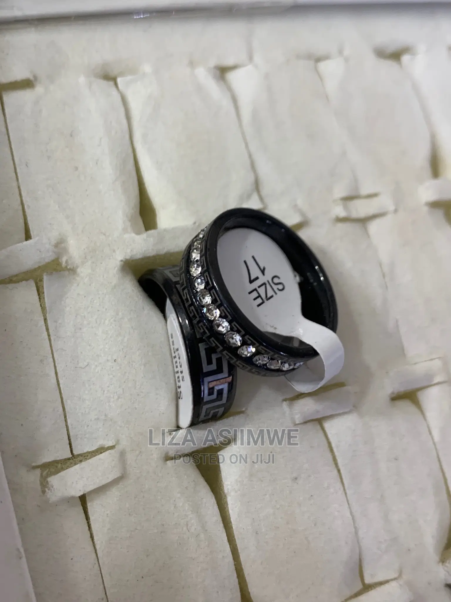 Black Designer Versace Rings Available