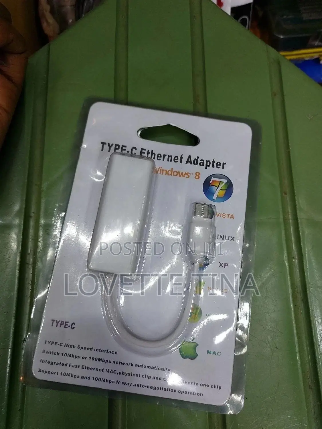 Type C Ethernet Adaptor Type C