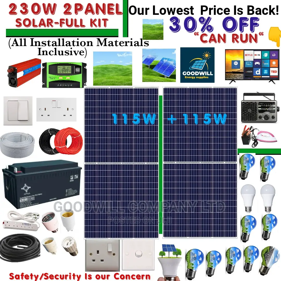 230w Solar System Full Kit