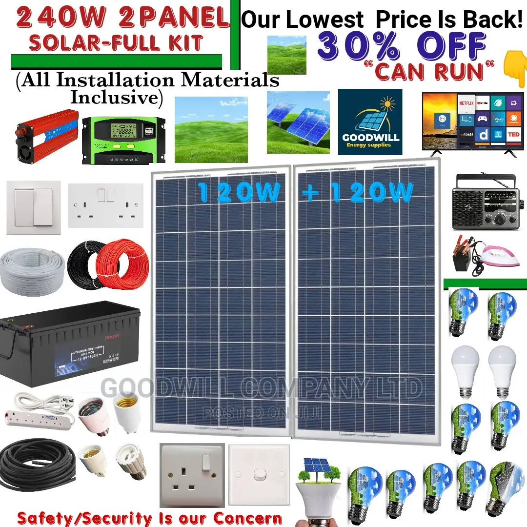 240w Solar System Full Kit