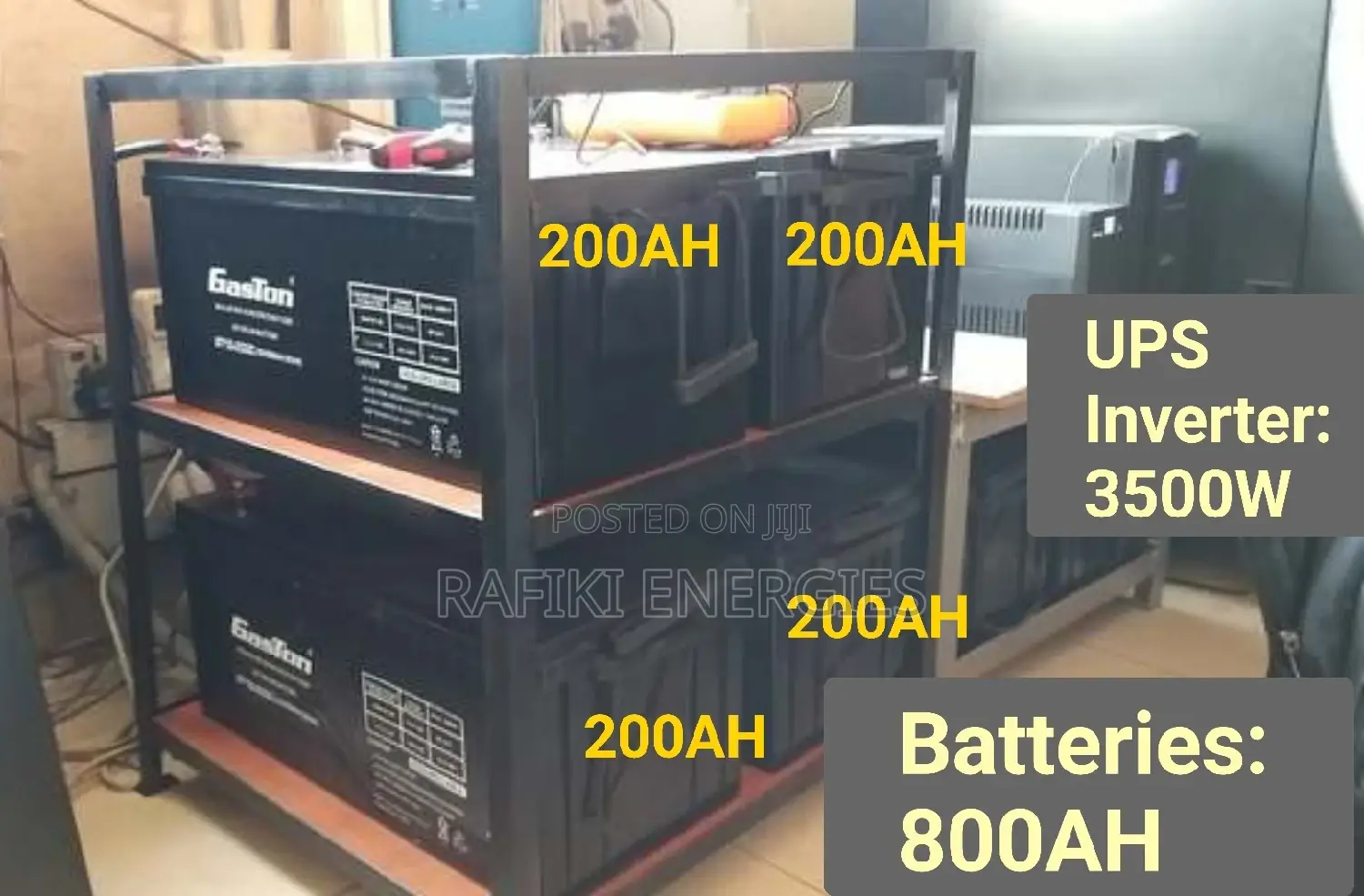 Power Backup System (800AH Battery / 4*200AH Battery)