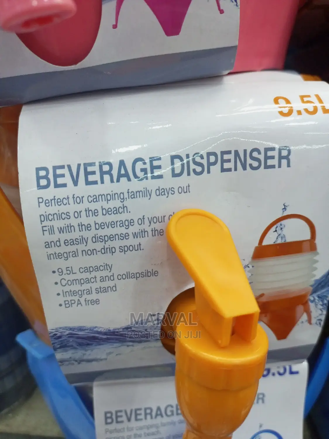 9.5L Foldable Juice Dispenser