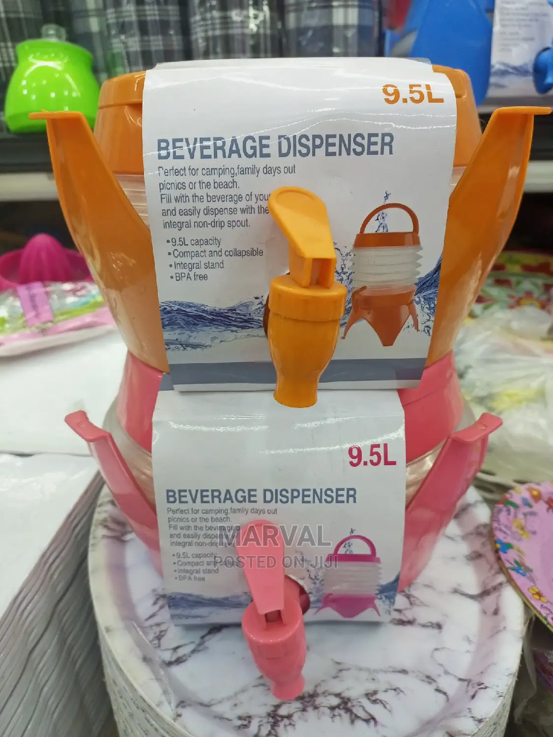 9.5L Foldable Juice Dispenser