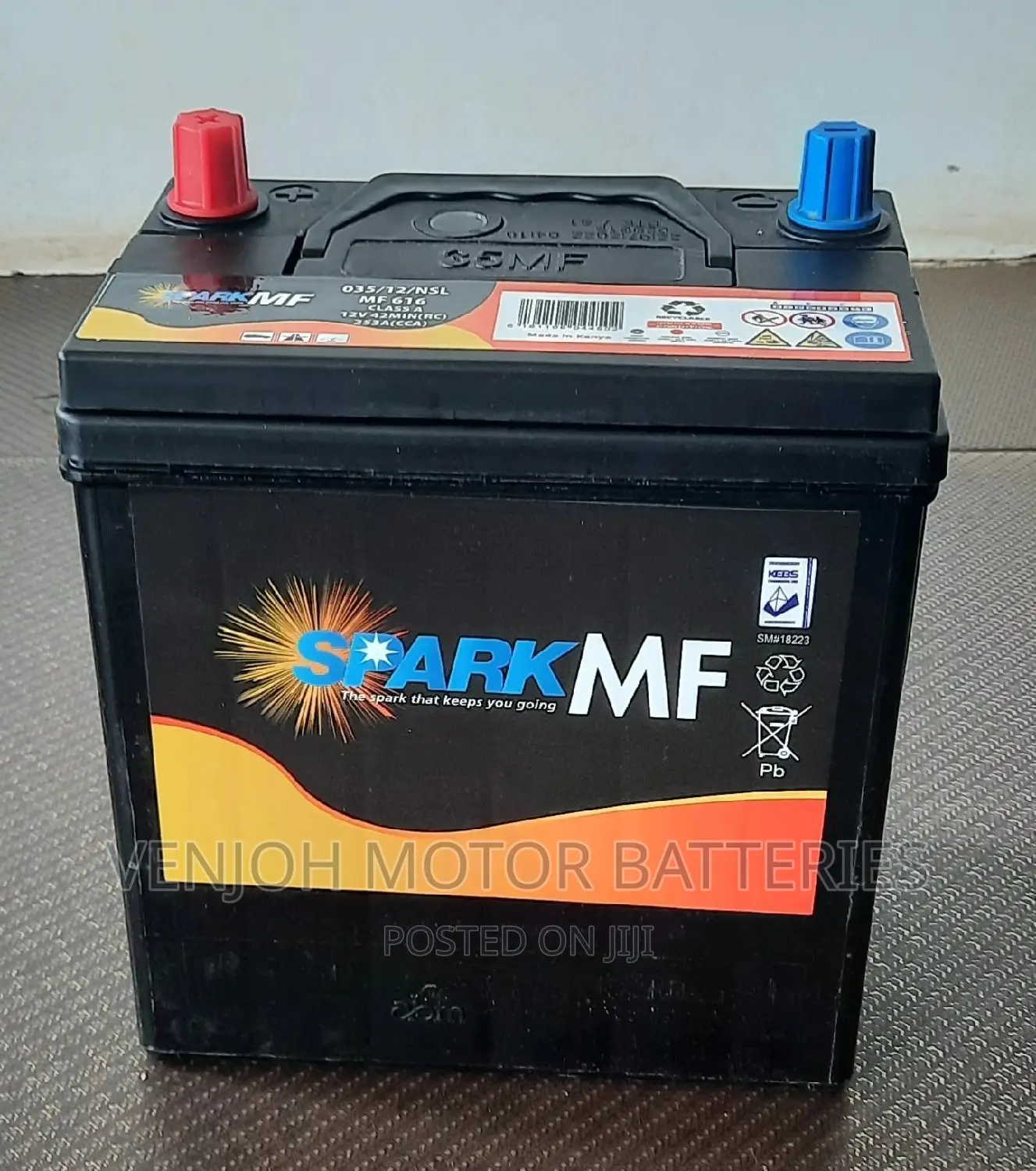 NS40/035 AH Car Battery Spark