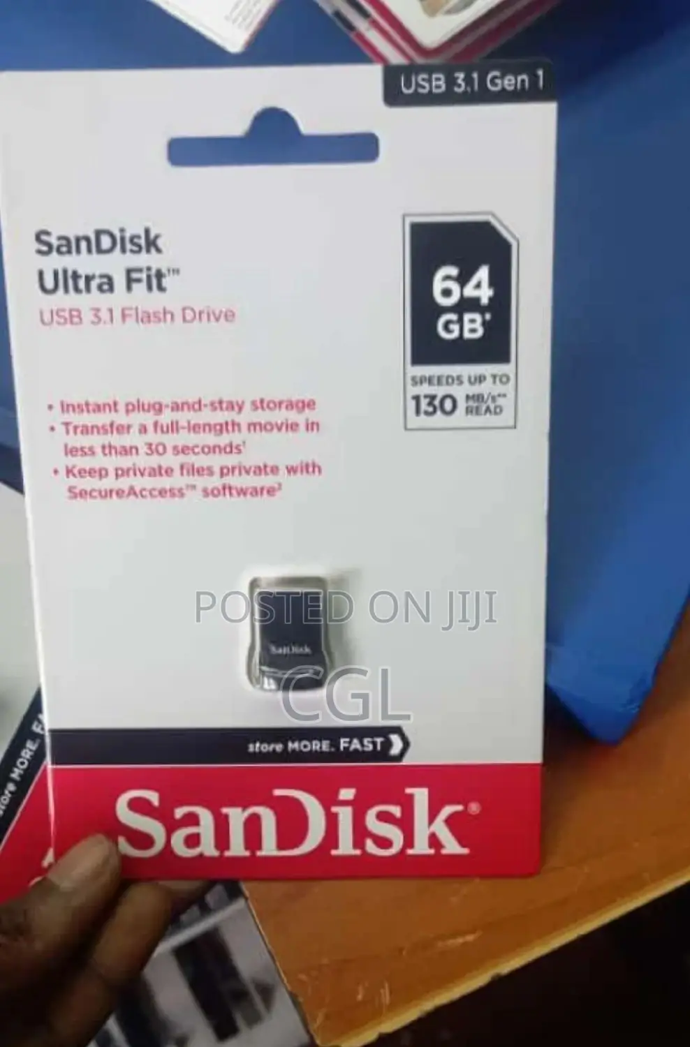 64gb Flashdisk Sandisk Ultra Fit Flash Drive 64gb