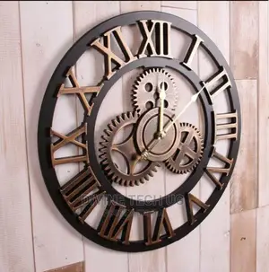 3D Retro Vintage Wall Clock