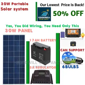 30w Solar Kit (Half Kit)