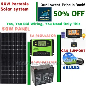 50w Solar Kit (Half Kit)