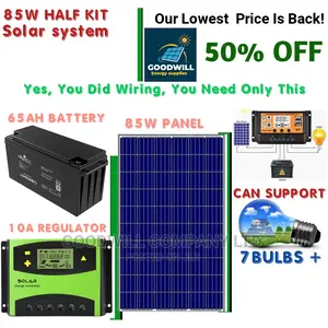 85w Solar Kit (Half Kit)