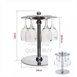 Rotating Upside Down Wine Glass Stand/ Holder
