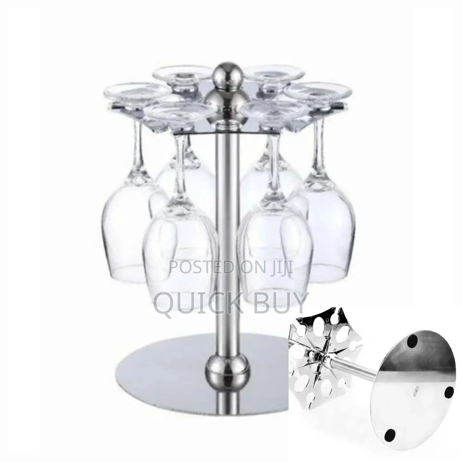 Rotating Upside Down Wine Glass Stand/ Holder
