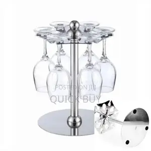Rotating Upside Down Wine Glass Stand/ Holder