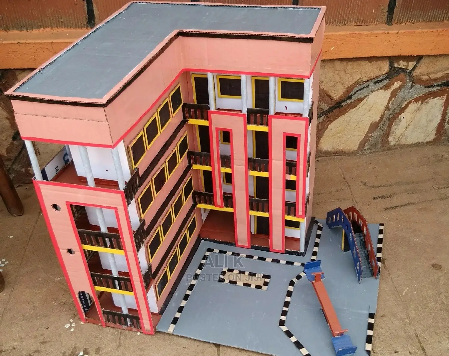 Cardboard 3d Model Art Work
