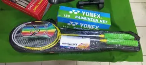 Badminton Racket With a Net Set