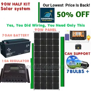 90w Solar Kit (Half Kit)