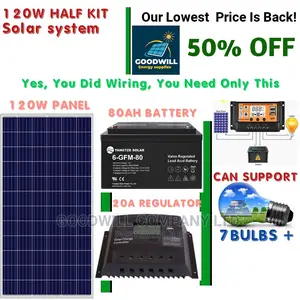 120w Solar Kit (Half Kit)