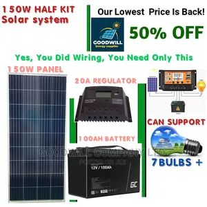 150w Solar Kit (Half Kit)