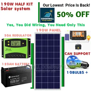 190w Solar Kit (Half Kit)