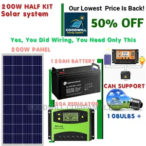 200w Solar Kit (Half Kit)