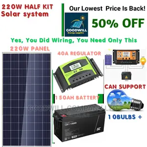 220w Solar Kit (Half Kit)