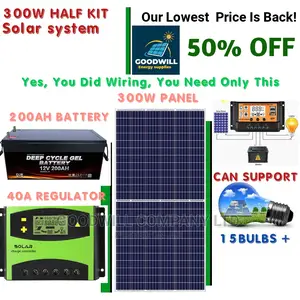 300w Solar Kit (Half Kit)