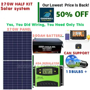 270w Solar Kit (Half Kit)