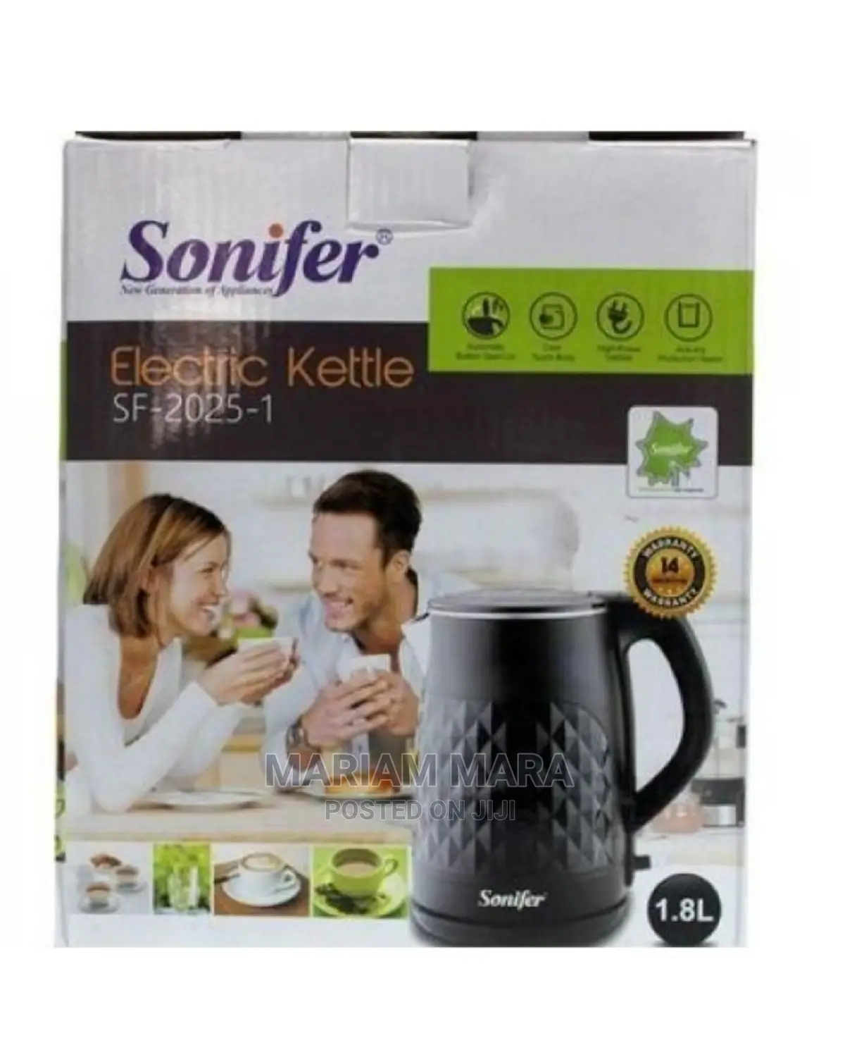 Electric Kettle 1.8 Litres SONIFER SF-2025