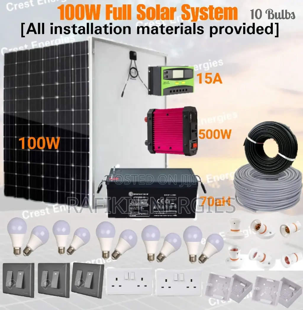 100W Full Kit Solar System