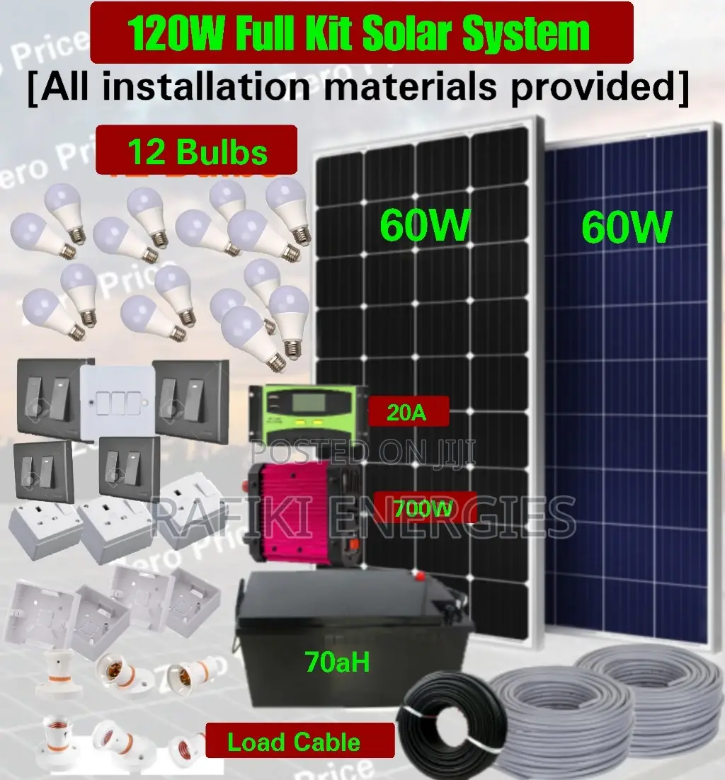 120W Full Solar System (60W + 60W)