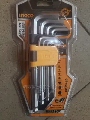 Ingco Ball Point Hex Key Set- 9 Pieces -HHK12091