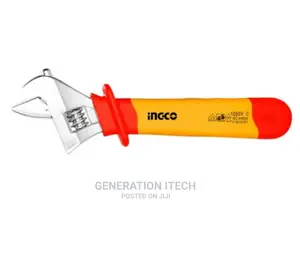 Ingco Insulated Adjustable Wrench 250mm (10) HIADW101