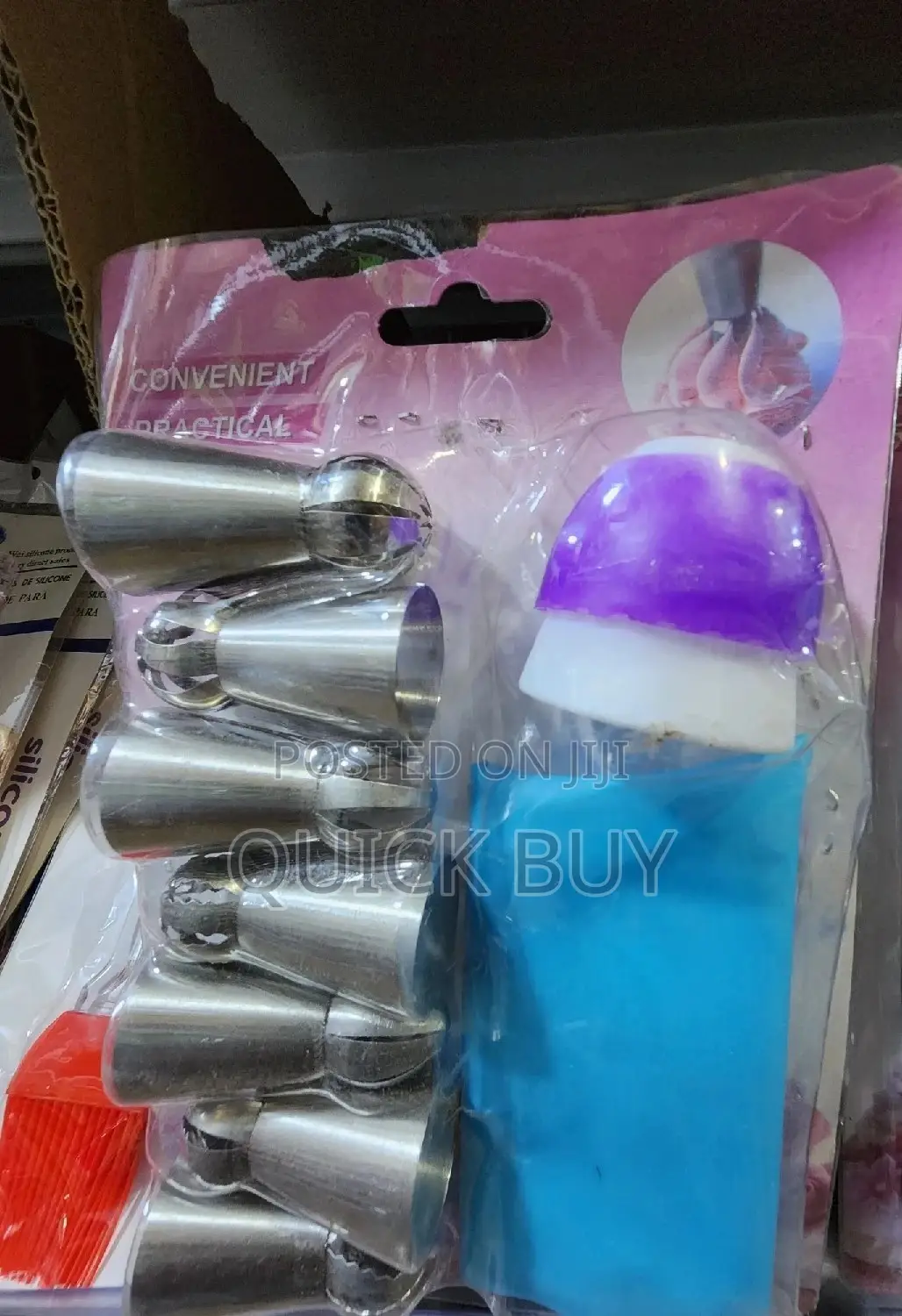 7 Icing Piping Nozzles Cream Cake Decorating Tools
