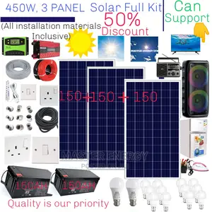 450W and 300ah Solar System Full Kit