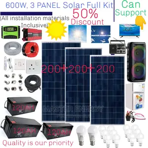 600W and 360ah Solar System Full Kit
