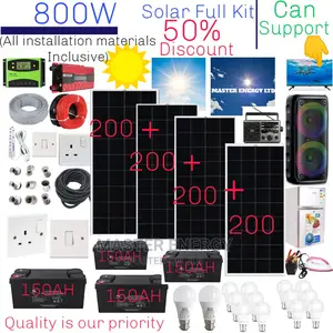 800W and 600ah Solar System Full Kit
