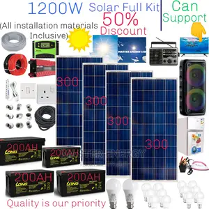 1200W and 800ah Solar System Full Kit