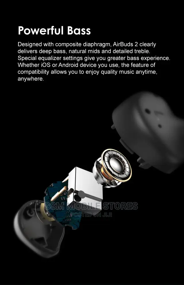 Oraimo Airbuds 2 Stereo Bass True Wireless In-Ear Earbuds