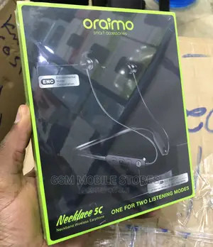 Oraimo Necklace 5C Neckband Wireless Earphone - Black