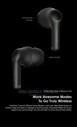 Oraimo Freepods 3 True Wireless Stereo Earbuds Black/White