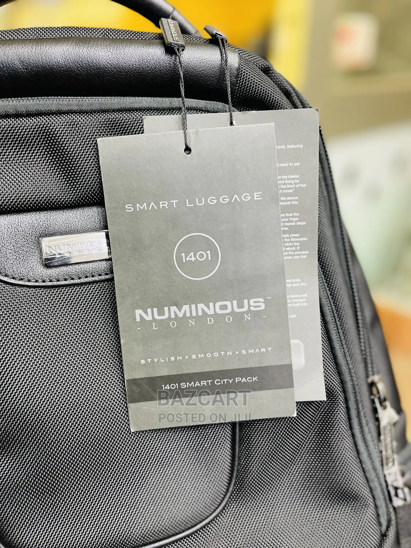 Numinous London Backpack With Fingerprint and Powebank