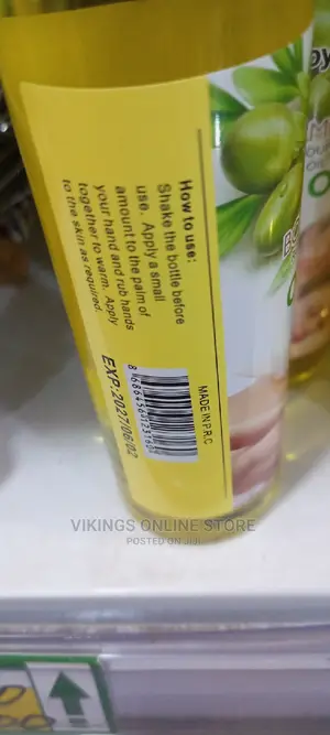 200 Mls Massage Body Olive Oil.