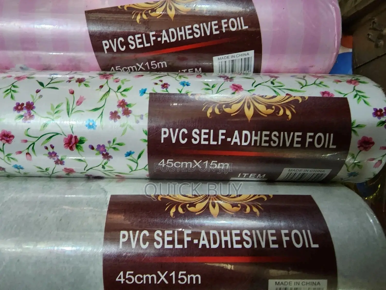 PVC Self Adhesive Wallpapers/Stickers(45cm by 15m)