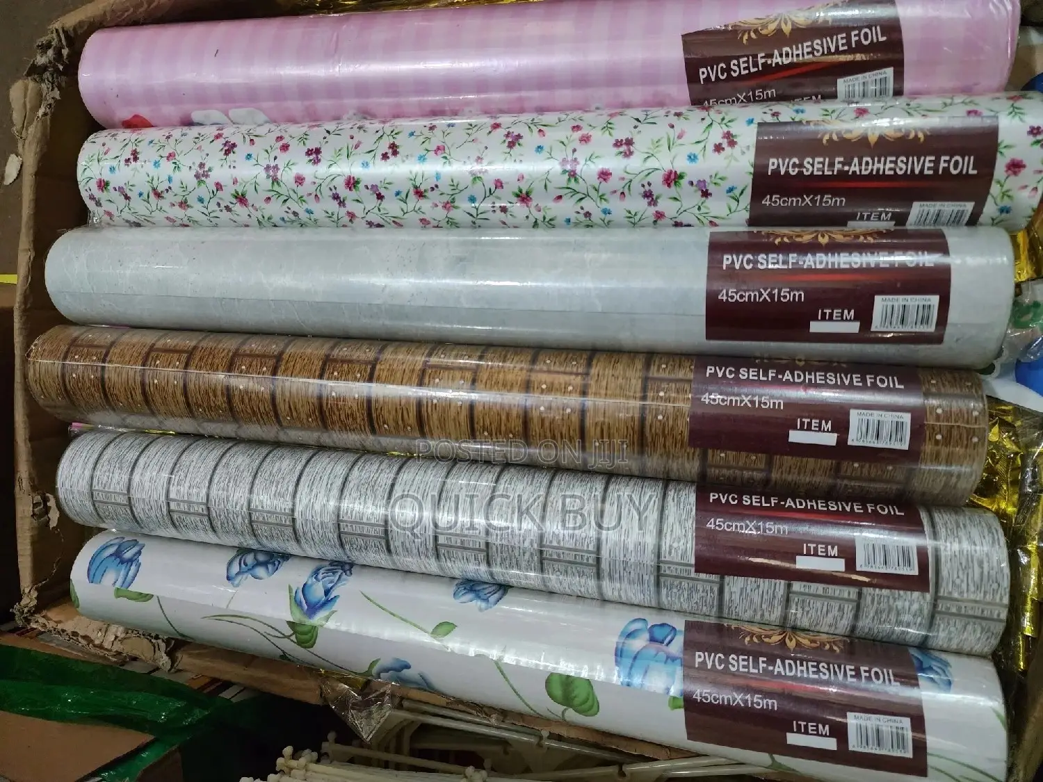 PVC Self Adhesive Wallpapers/Stickers(45cm by 15m)